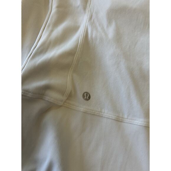 Lululemon Jacket In Flux Womens 10 Hoodie White Reversible Dance Studio Stretch - Picture 10 of 16